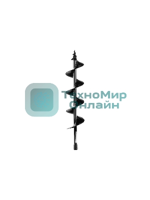 Шнек для грунта Denzel ER-150, диаметр 150 мм, длина 800 мм, соединение 20 мм, съемный нож