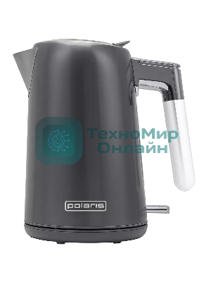 Чайник электрический Polaris PWK-1746СA серый, 1.7 л, ВЕРХ. ЗАЛИВ, нерж.