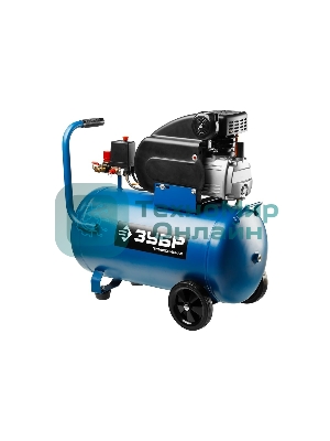 Компрессор поршневой Зубр ЗКПМ-240-50-1.5 воздушный масл. прямой привод 240л/мин 50л 8атм 1500Вт