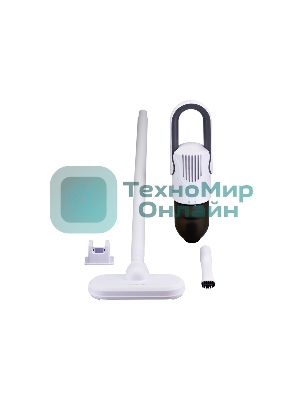 Пылесос вертикальный TENDENZA TZ-VС-305 белый, питание от аккумулятора, 80 Вт, уборка сухая, пылесборник 0,5 л