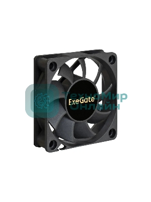 Вентилятор для корпуса ExeGate EX06015S3P черный, 60 мм, 3500 об/мин, 24 дБ, 3 pin