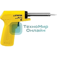 Паяльник STAYER 55307-70 master с пистолетной пластмассовой рукояткой 30 - 70Вт конус