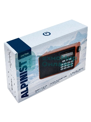 Радиоприемник PERFEO (PF_D0573) ALPINIST, коричневый