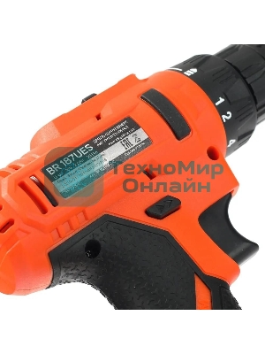 Дрель-шуруповерт Patriot BR 187UES, Аккумуляторная, 18В, 2 АКБ, Кейс