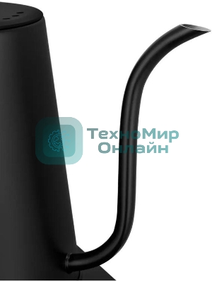 Чайник электрический Kitfort КТ-6726 1л. 1200Вт черный/дерево корпус: нерж.сталь/пластик