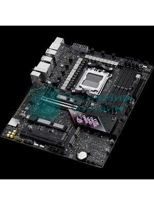 Материнская плата ASUS ROG STRIX B850-E GAMING WIFI, AM5, AMD B850, 4xDDR5, 4xSATA, 5xM.2, 1xPCI-E 5.0 x16, 1xPCI-E 4.0 x16, 1xRealtek 5Gb Ethernet, 1xUSB-C 4, 1xUSB-C 20Gbps, 6xUSB-A 10Gbps, 4xUSB-A 2.0, 3x3.5 мм, 7.1, ATX