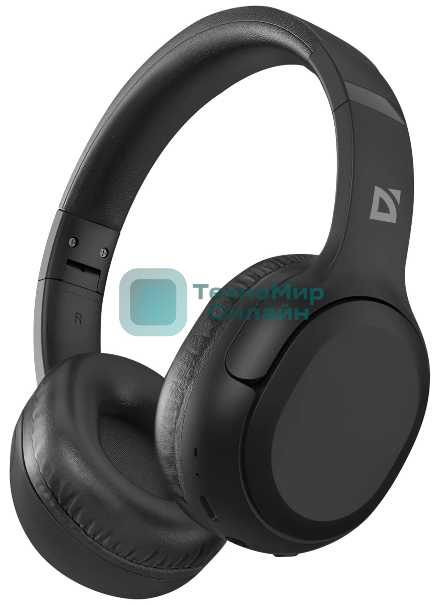 Беспроводные/проводные наушники Defender FreeMotion B665 черный, накладные, Bluetooth + проводной, складная конструкция, до 10 ч