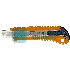 Нож канцелярский Silwerhof Daily шир.лез.18мм фиксатор усиленный пластик ассорти блистер