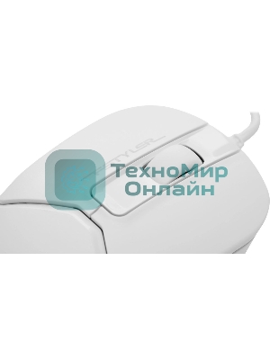 Мышь проводная A4Tech Fstyler FM12S белый, 1200 dpi, USB, кнопки - 3