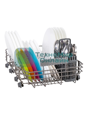 Посудомоечная машина Maunfeld MWF08S, белый, 44.8 см, 9 компл., 49 дБ, класс A+