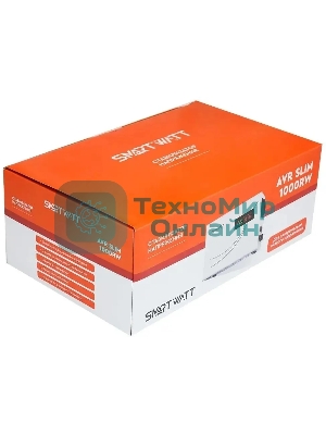 Настенный стабилизатор напряжения SMARTWATT AVR SLIM 1000RW (100W - 260W, 1000VA, 1 кВт, 50 Гц, розеток - 1, LED-дисплей