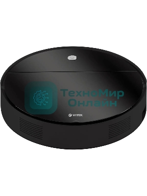 Робот-пылесос Vitek VT-1809 (MC) черный, 28 Вт, 2000 мАч Li-Ion, уборка влажная/сухая, пылесборник контейнер 0.35 л