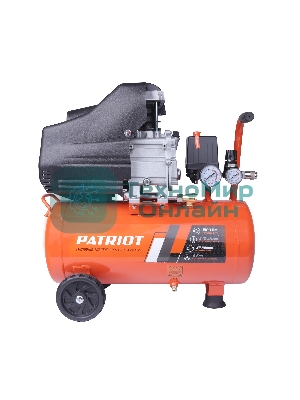 Компрессор поршневой Patriot Optima Euro 24-240K2 масляный 240л/мин 24л 1500Вт оранжевый/черный
