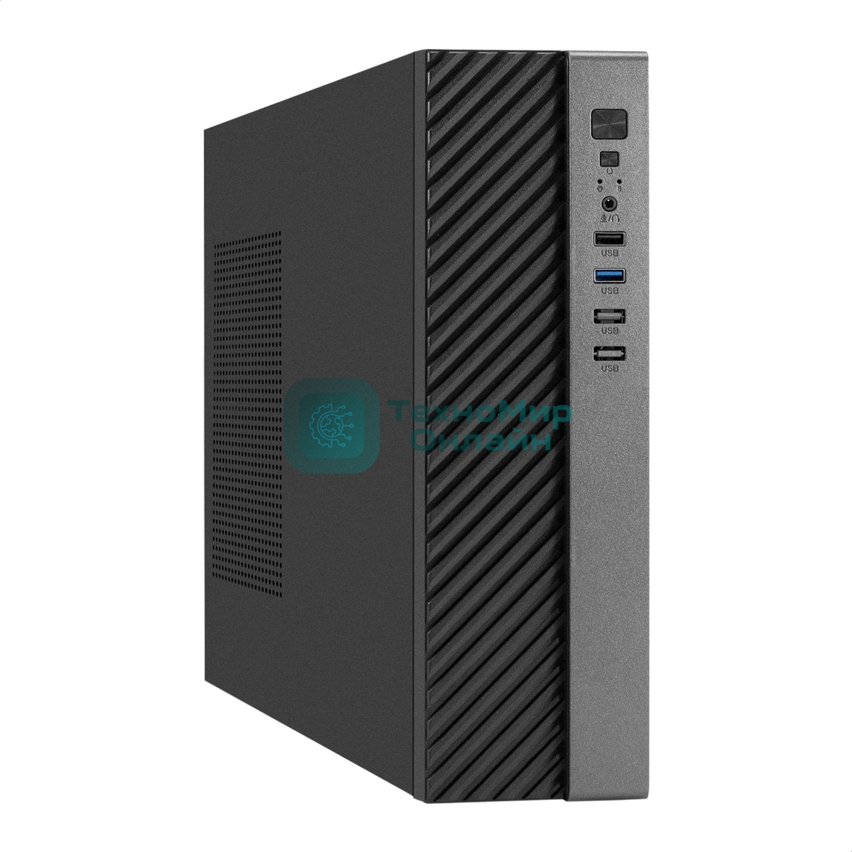 Компьютерный корпус Desktop ExeGate MI-302U-300 (mATX/mini-ITX, TPS300 8см, 1хUSB+1хUSB 3.0, HD аудио, черный)