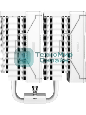 Кулер для процессора PCCooler RZ620 WH (260W, 4-pin PWM, 158мм, Al/Cu, 6x6мм, 2x120мм, 86.73CFM, 32dBA, 1800RPM, S: 1851/1700/1200/115X, AM5/AM4, белый)
