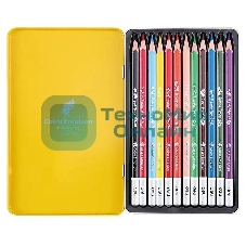 Карандаши цветные Deli Color Emotion EC00205 EC00205, липа, 12 цветов, коробка металлическая