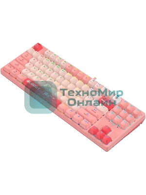 Клавиатура проводная A4Tech Bloody S87 Energy (S87 USB ENERGY PINK) USB розовый