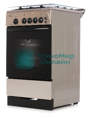 Плита газовая Gefest ПГ 3200-06 К62 серебристый, конфорок 4 шт, духовка 42 л, 50 см x 85 см x 57 см