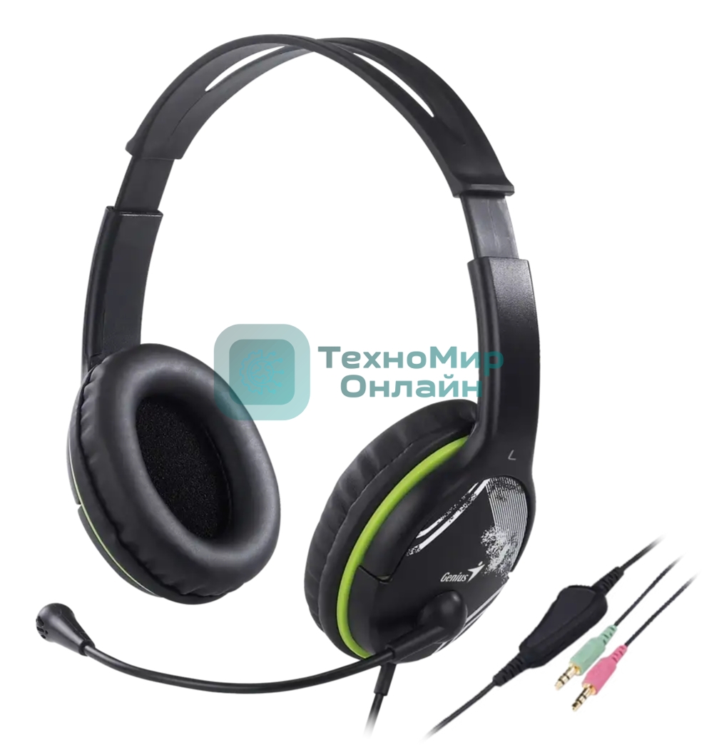 Гарнитура Genius HS-400A черный, проводная