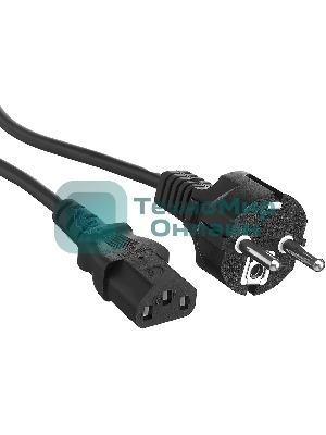 Шнур сетевой Rexant СЕЕ 7/7 (Schuko) – IEC 320 C13 3x0,75мм², длина 1,2м