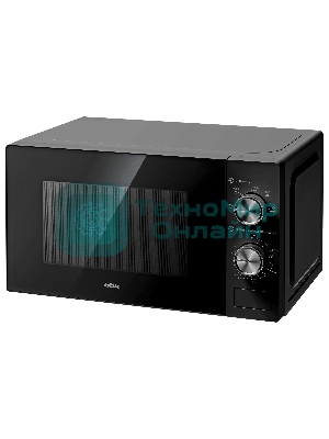 Микроволновая печь BBK 20MWS-762M/B черный, 20 л, 700 Вт, переключатели - поворотный механизм