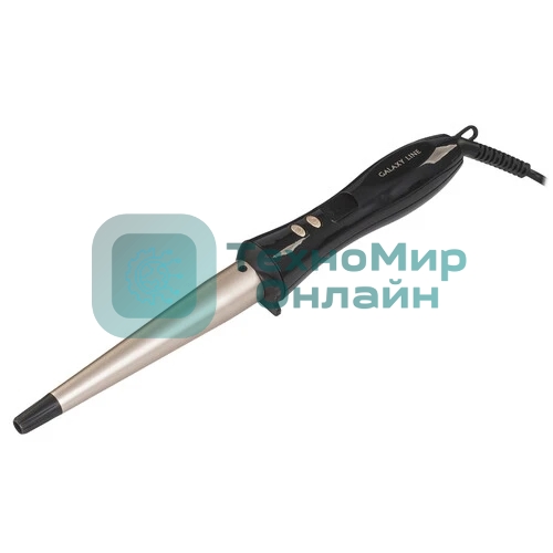 Щипцы для завивки волос Galaxy Line GL4636 черный/золотистый, 13-25 мм, 100-200 °C, 6 режимов