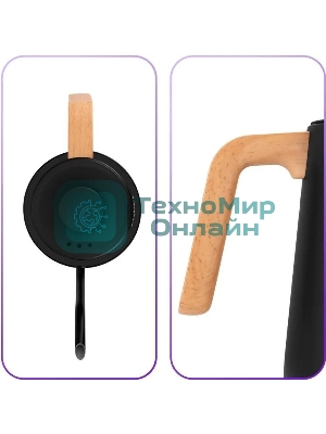 Чайник электрический Kitfort КТ-6726 1л. 1200Вт черный/дерево корпус: нерж.сталь/пластик