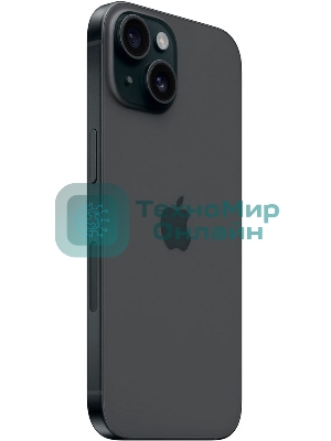 Смартфон Apple iPhone 15, 6/128Gb, черный