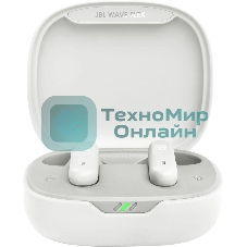 Наушники TWS JBL Wave Flex белый, вкладыши, Bluetooth, до 8 ч