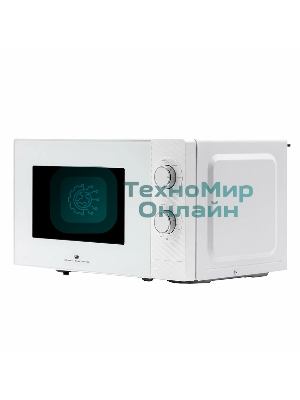 Микроволновая печь General Electronics GE-MS120W белый, 20 л, 700 Вт, переключатели - поворотный механизм