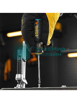 Отвертка Denzel SL3х75 мм, S2, 3к рукоятка