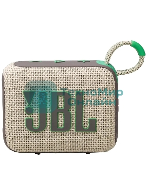 Портативная акустика JBL Go 4 бежевый/зеленый 4.2W 1.0 BT 850mAh