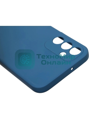 Чехол (клип-кейс) BoraSCO для Samsung Galaxy A15 Microfiber Case синий (72893)