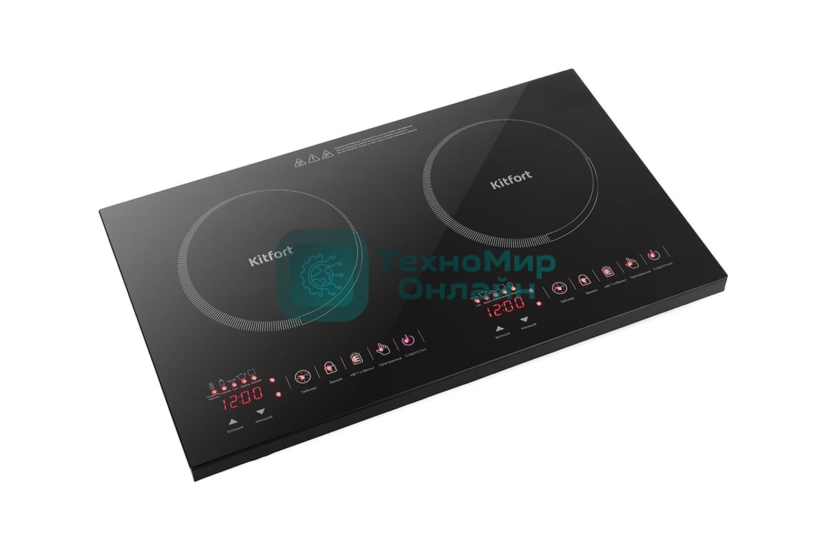 Электрическая плитка Kitfort KT-105 черный (настольная)
