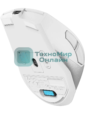 Мышь беспроводная A4Tech Fstyler FB45CS Air белый/серебристый, 2000 dpi, радиоканал, Bluetooth, USB, кнопки - 7