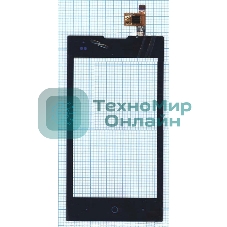 Сенсорное стекло (тачскрин) для ZTE V815W, черное