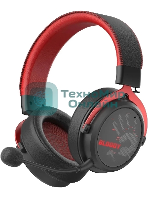 Гарнитура Bloody MR590 Sports Red красный/чёрный, беспроводная + проводная, Bluetooth, до 35 ч