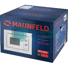 Микроволновая печь встраиваемая Maunfeld MBMO.20.1PGW белый, 20 л, 800 Вт, переключатели - поворотный механизм