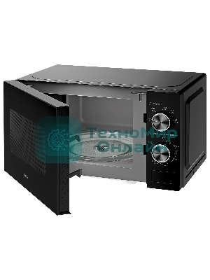 Микроволновая печь BBK 20MWS-762M/B черный, 20 л, 700 Вт, переключатели - поворотный механизм
