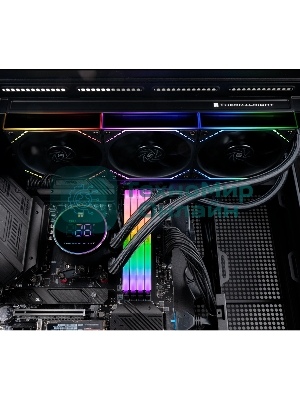 Система жидкостного охлаждения Thermalright Frozen Magic 360 Digital V2 (360мм, LED temp., Black, ARGB/Fans: 3x120мм, 68.9CFM, 28.2dBA, 2000RPM/Pump height 54.4мм, Rad thickness 27мм/S: 1700, 1200, 1851, 115X, AM5, AM4)