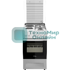 Плита комбинированная Darina 1D KM 241 337 W белый/черный, конфорок 4 шт, духовка 50 л, 50 см x 85 см x 60 см