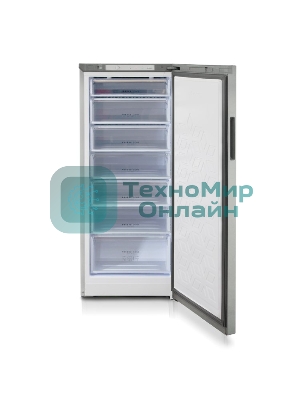 Морозильная камера Бирюса Б-M6046, металлик, 230л, 7 ящиков