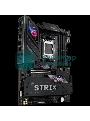 Материнская плата ASUS ROG STRIX B850-E GAMING WIFI, AM5, AMD B850, 4xDDR5, 4xSATA, 5xM.2, 1xPCI-E 5.0 x16, 1xPCI-E 4.0 x16, 1xRealtek 5Gb Ethernet, 1xUSB-C 4, 1xUSB-C 20Gbps, 6xUSB-A 10Gbps, 4xUSB-A 2.0, 3x3.5 мм, 7.1, ATX