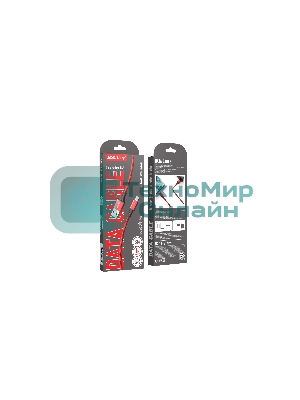 Кабель для зарядки и передачи данных S14 MicroUSB красный/черный, 3 А, 1 м, Smartbuy (iK-12-S14rb)