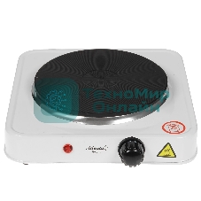 Плита настольная электрическая Atlanta ATH-1736 белый, одноконфорочная