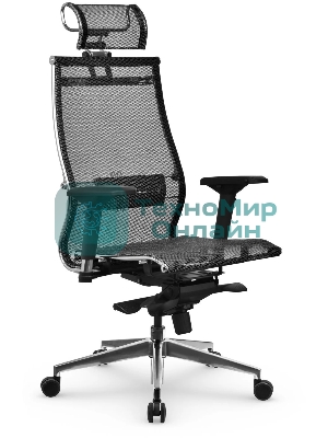 Кресло Метта Samurai S-3.051 MPES эко.кожа/сетка с подголов. крестов. металл хром