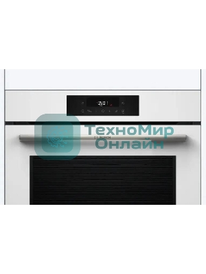 Духовой шкаф электрический Bosch HJG852YW0T Serie 6, 60 см, 66 л, белый,сенсорное управление, 8 режимов+AutoPilot 30(30 автоматических программ), LCD-дисплей, галогенное освещение, самоочистка EcoClean,Soft Open and Soft Close door,телескопические направляющие на 2 уровнях