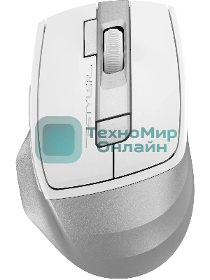 Мышь беспроводная A4Tech Fstyler FB45CS Air белый/серебристый, 2000 dpi, радиоканал, Bluetooth, USB, кнопки - 7