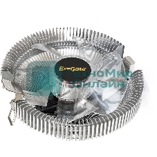 Кулер для процессора ExeGate Wizard EE91-PWM.RED серебристый, 90 мм, алюминий, 2400 об/мин, 24 дБ, 4 pin, 75 Вт, 45 мм