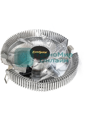 Кулер для процессора ExeGate Wizard EE91-PWM.RED серебристый, 90 мм, алюминий, 2400 об/мин, 24 дБ, 4 pin, 75 Вт, 45 мм